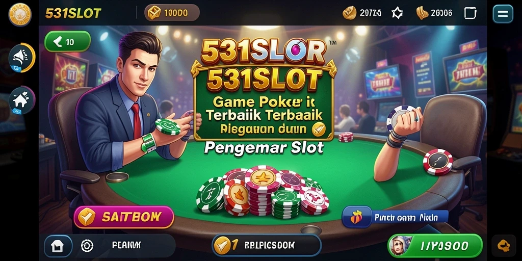 Tampilan gameplay menarik di 531SLOT yang menunjukkan slot Poker yang mendebarkan.