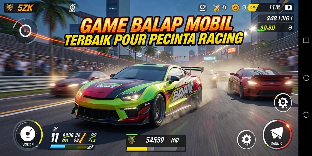 Gameplay balap seru dalam 5ZK dengan visual menakjubkan.