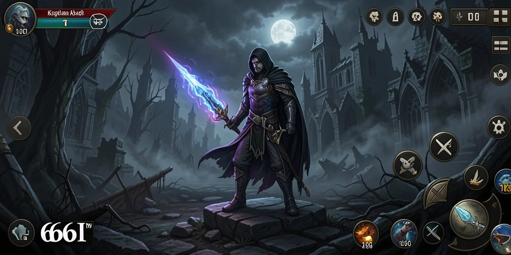 Gameplay menegangkan di dunia kegelapan 666I.