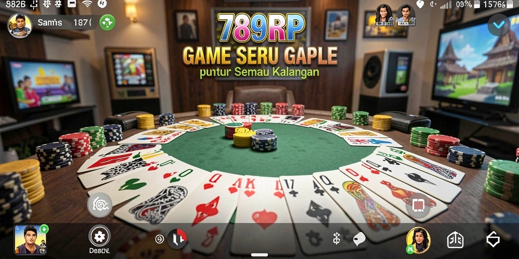Gameplay seru Gaple di 789RP dengan berbagai fitur menarik.