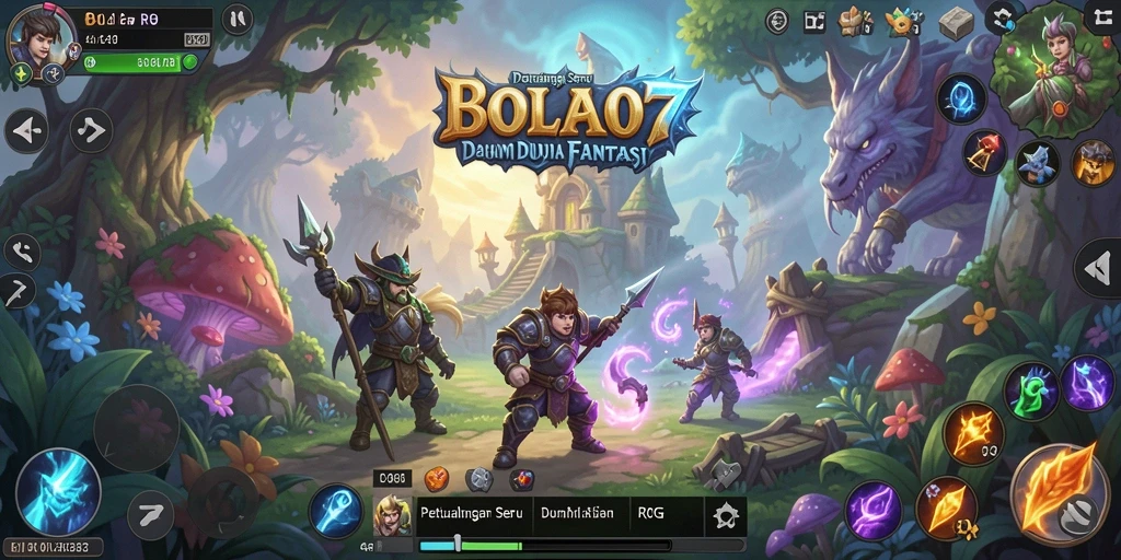 Tampilan gameplay BOLA07 yang mengesankan dan mendebarkan.