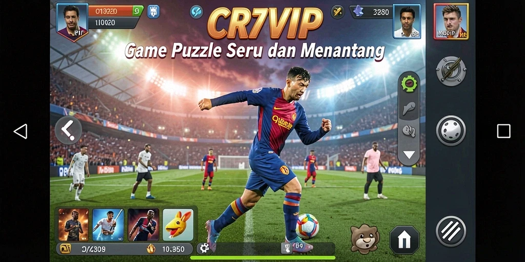 Tampilan gameplay seru dan penuh tantangan dari CR7VIP.