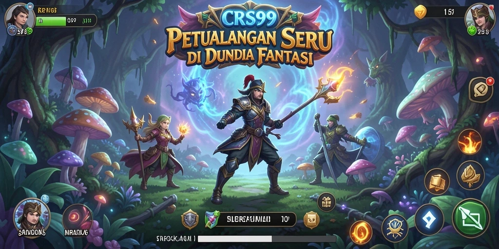 Screenshot gameplay <strong>CRS99</strong> menampilkan karakter berpetualang di peta luas yang mendebarkan.