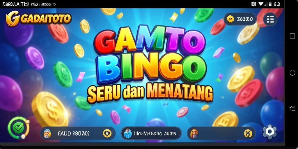 Tampilan gameplay Bingo yang seru di GADAITOTO.