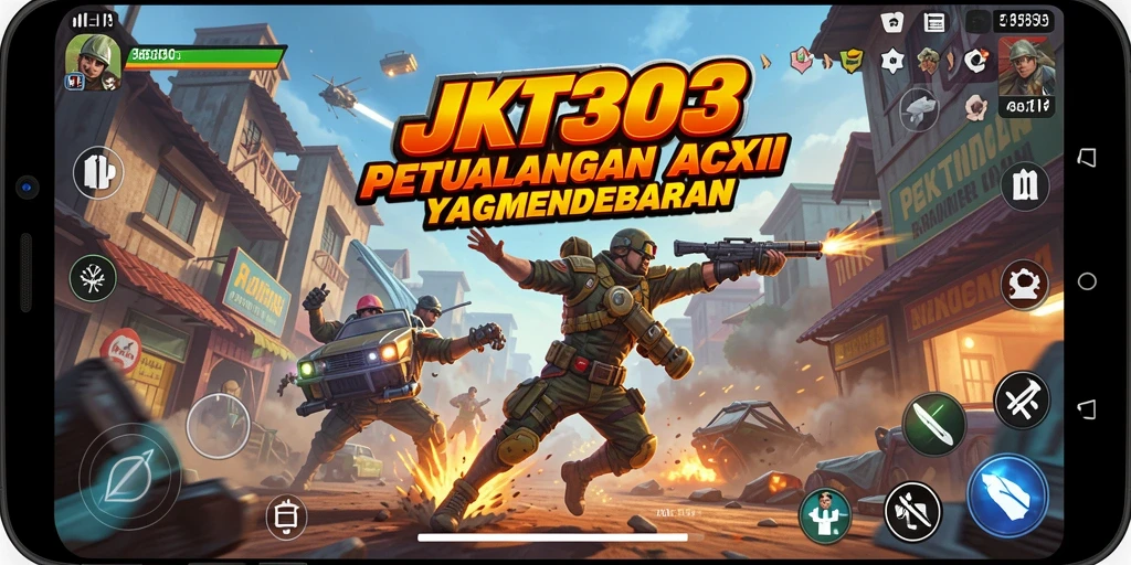 Tampilan gameplay seru dari JKT303 yang penuh aksi.