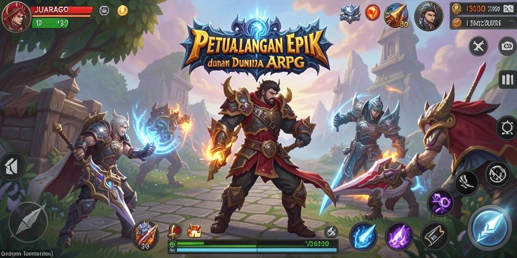 Tampilan seru dari gameplay JUARAGO dalam aksi ARPG.