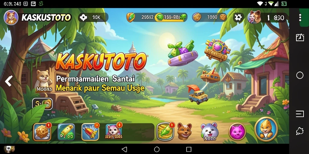Tangkapan layar gameplay KASKUSTOTO yang menarik dan penuh warna.