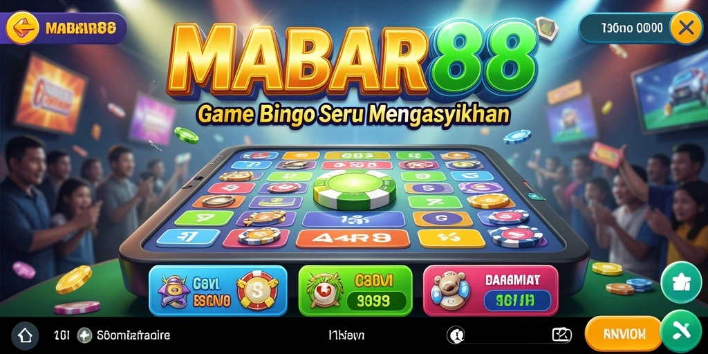 Screenshot MABAR88 menunjukkan gameplay Bingo yang seru dan interaktif.