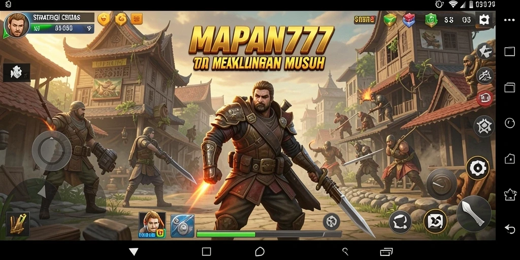 Tangkapan layar utama MAPAN777 menampilkan aksi gameplay strategi yang mendebarkan.