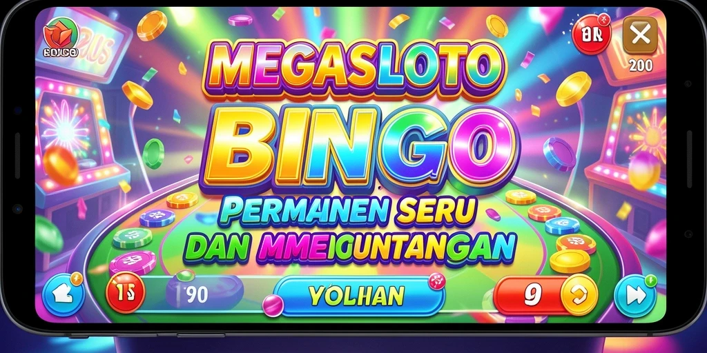 Tampilan menarik gameplay Bingo di MEGASLOTO.