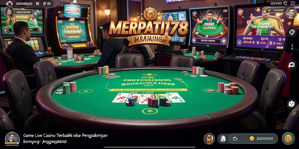 Tampilan gameplay Live Casino yang menarik dan interaktif di MERPATI178.