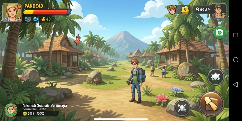 Tangkapan layar gameplay menarik dari PAKDE4D.