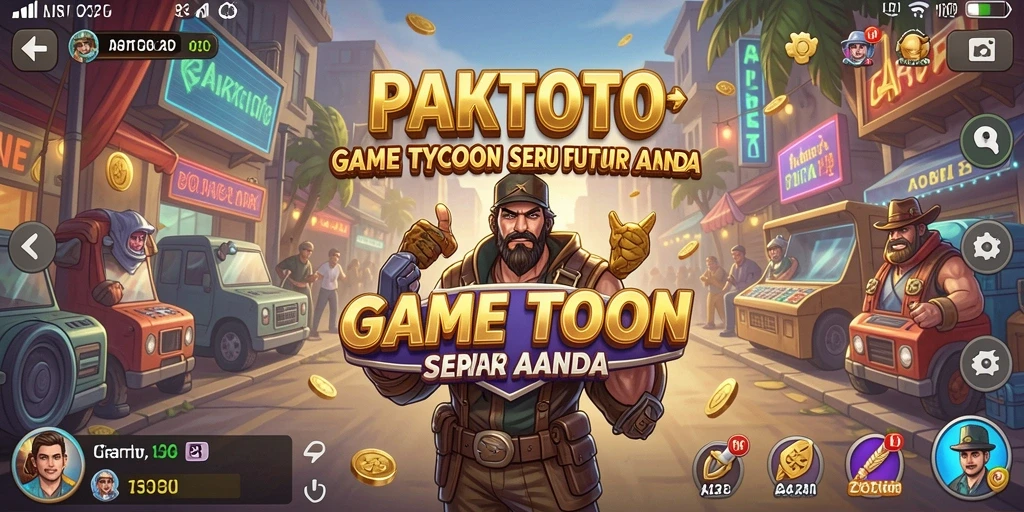 Screenshot PAKTOTO yang menunjukkan gameplay manajemen bisnis yang menarik.