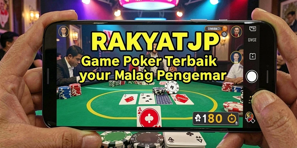 Tampilan permainan poker yang mengasyikkan di RAKYATJP.