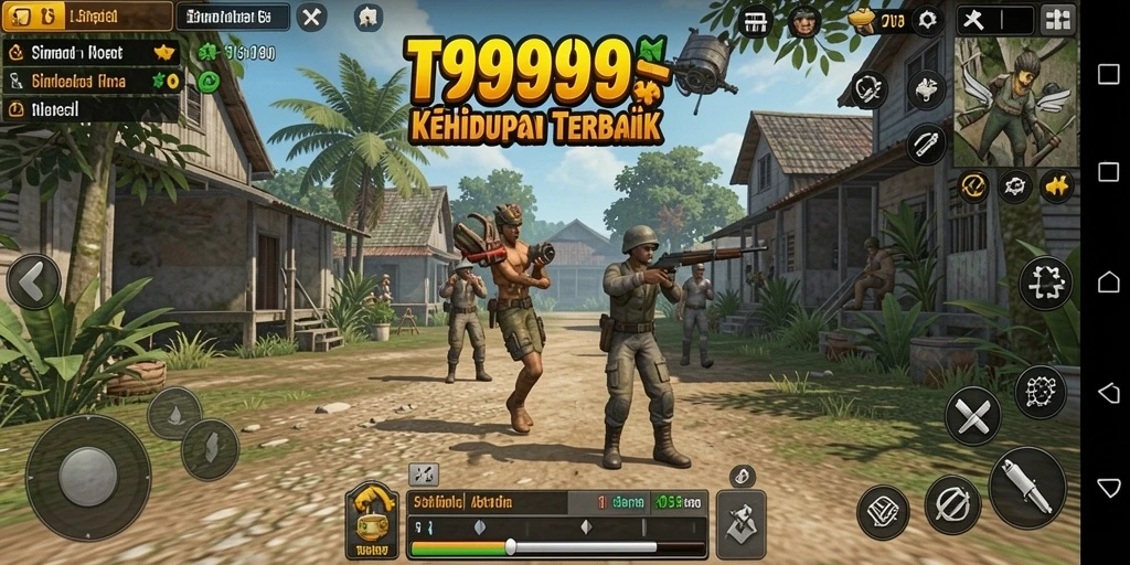 Tampilan gameplay T9999 yang seru dan interaktif.