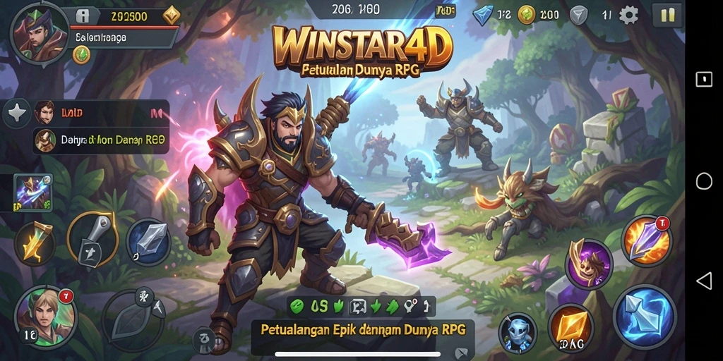 Tampilan gameplay seru dan mendebarkan dalam <strong>WINSTAR4D</strong> yang penuh tantangan.