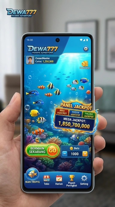 Tampilan utamanya dengan berbagai aplikasi di dewa777.